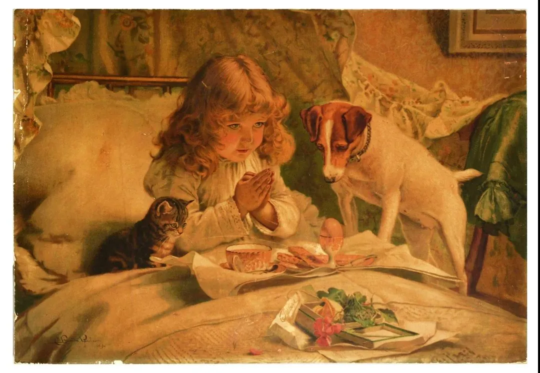 The advertising print made from the painting.