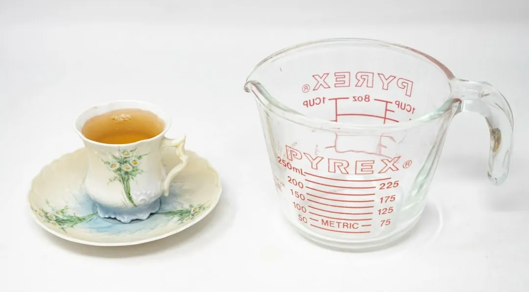 An antique hand-painted cup — 75 ml.