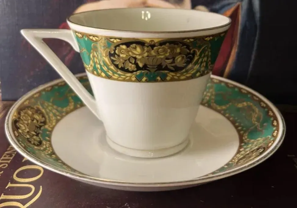 A Ruwaha tea duo with a Czechoslovak mark.